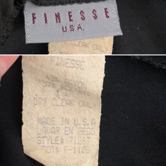 Vintage 90s Satin Finesse Dress Asian Inspired Floral Print Twee - Picture 8 of 8